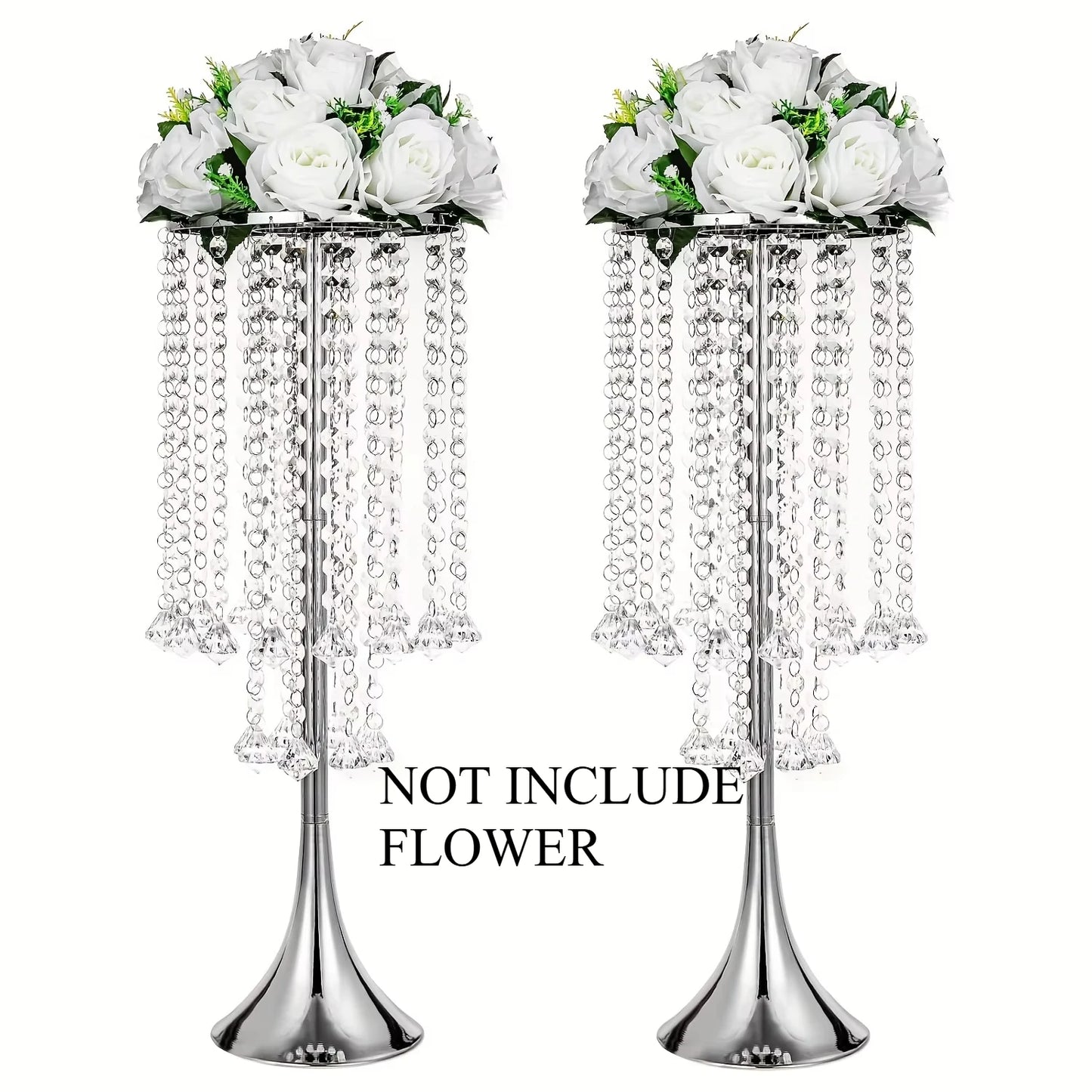 2-piece Acrylic Hanging Bead Flower Stand