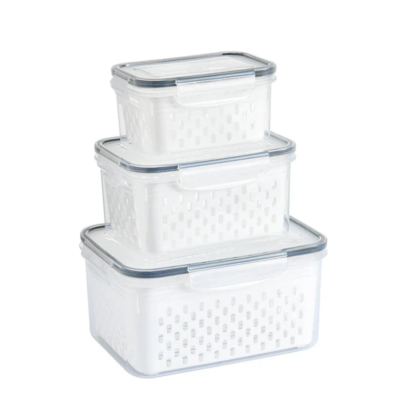 3Pack Fridge Food Storage Container Set