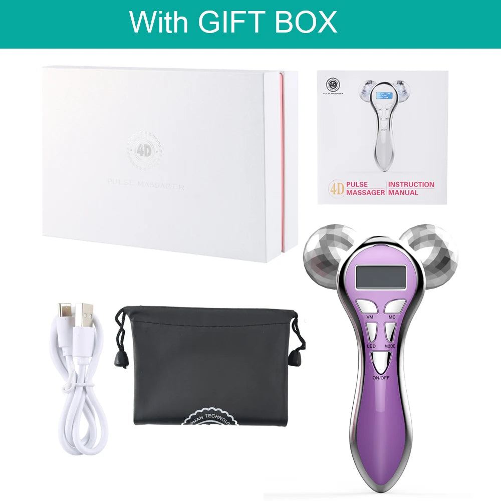 4D EMS Face Massager Roller
