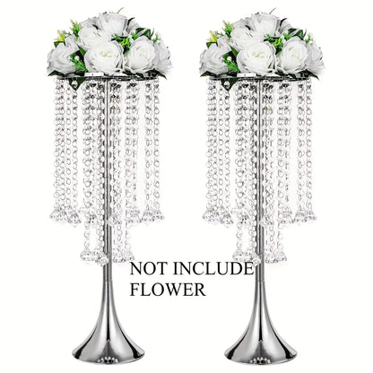 2-piece Acrylic Hanging Bead Flower Stand