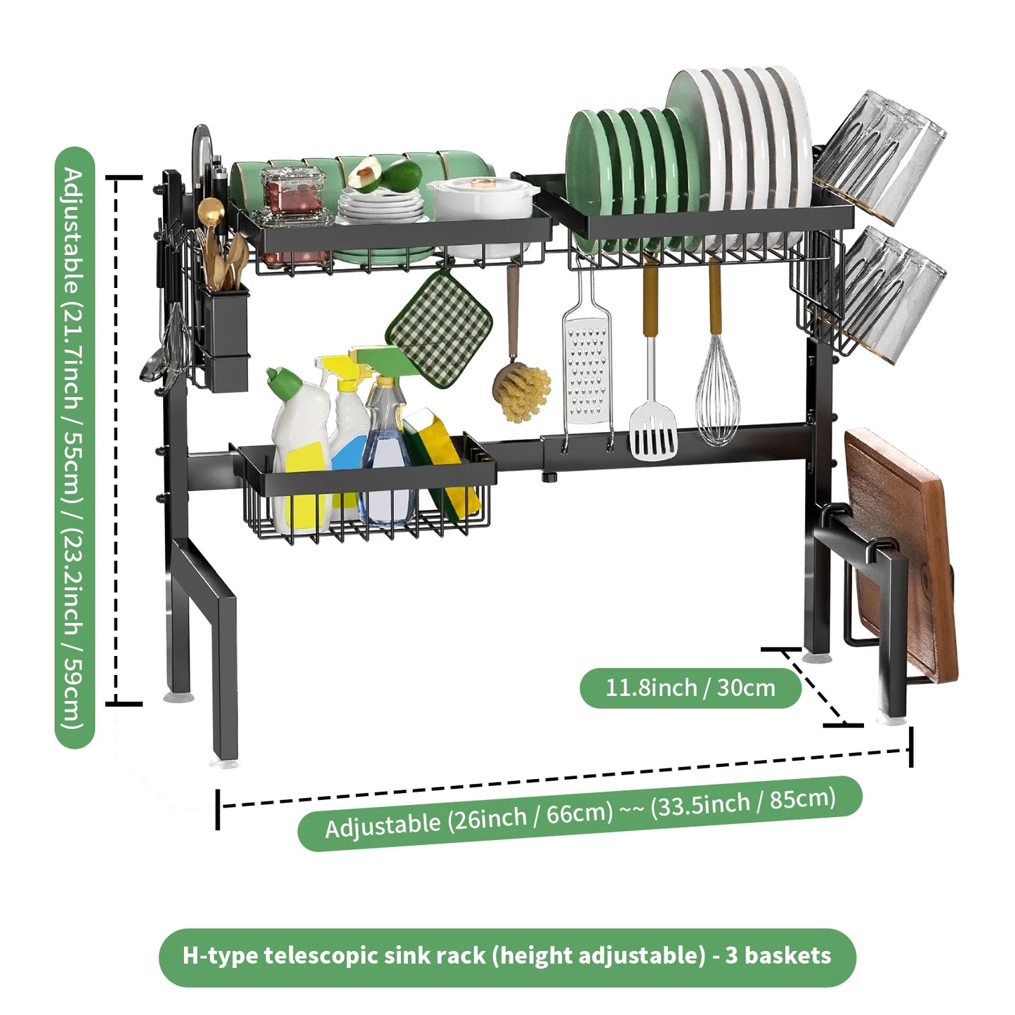 Large over the Sink Dish drying rack