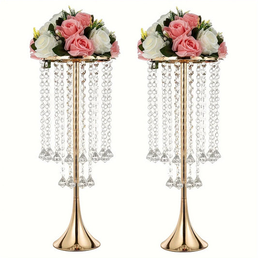 2-piece Acrylic Hanging Bead Flower Stand