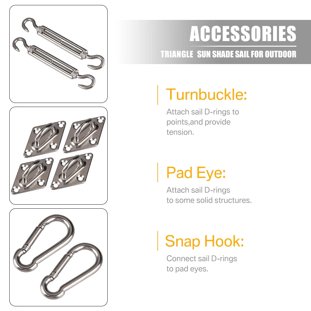 Sun Shade Sail Hardware Kit