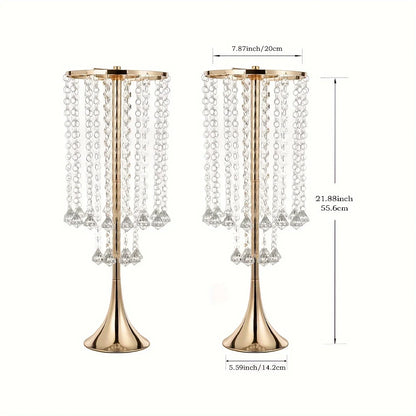 2-piece Acrylic Hanging Bead Flower Stand