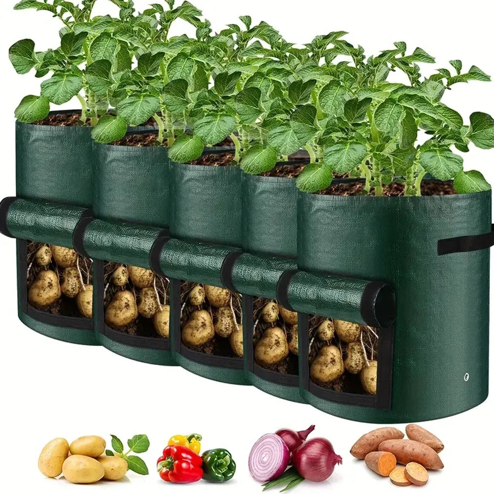 5PCs Garden Supplies Vegetable Plant Grow Bag