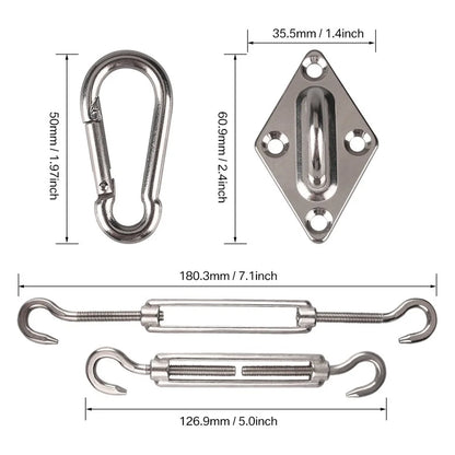 Sun Shade Sail Hardware Kit