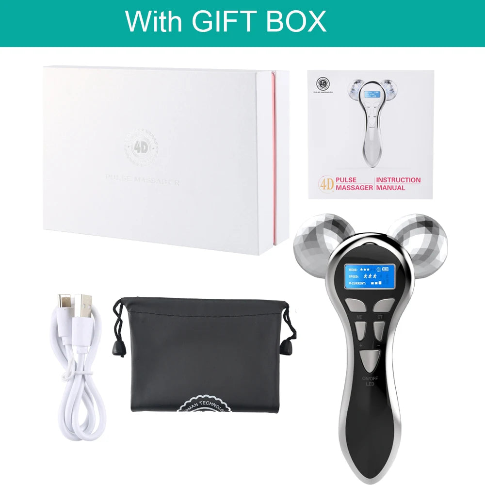4D EMS Face Massager Roller