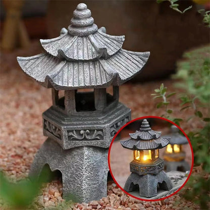 Decoration Zen Ornaments Solar Powered Tower