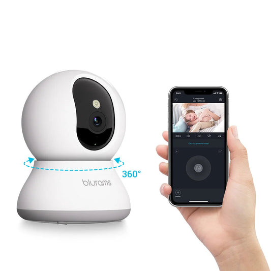 Camera 2K, 360° Indoor Security Camera