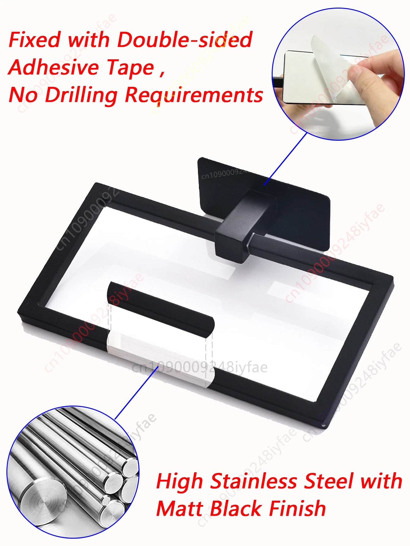 1-5PCS Towel Holder Bathroom Towel Bar Hanger