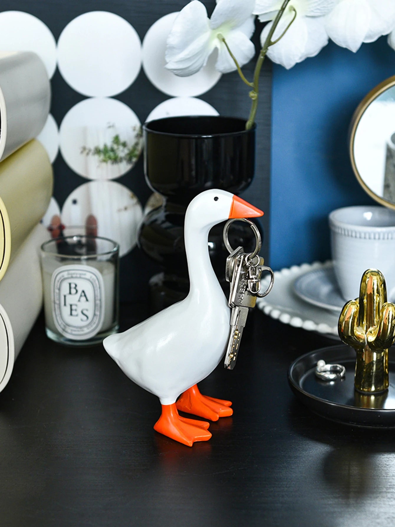 1pc Magnetic Goose Key chain home decoration