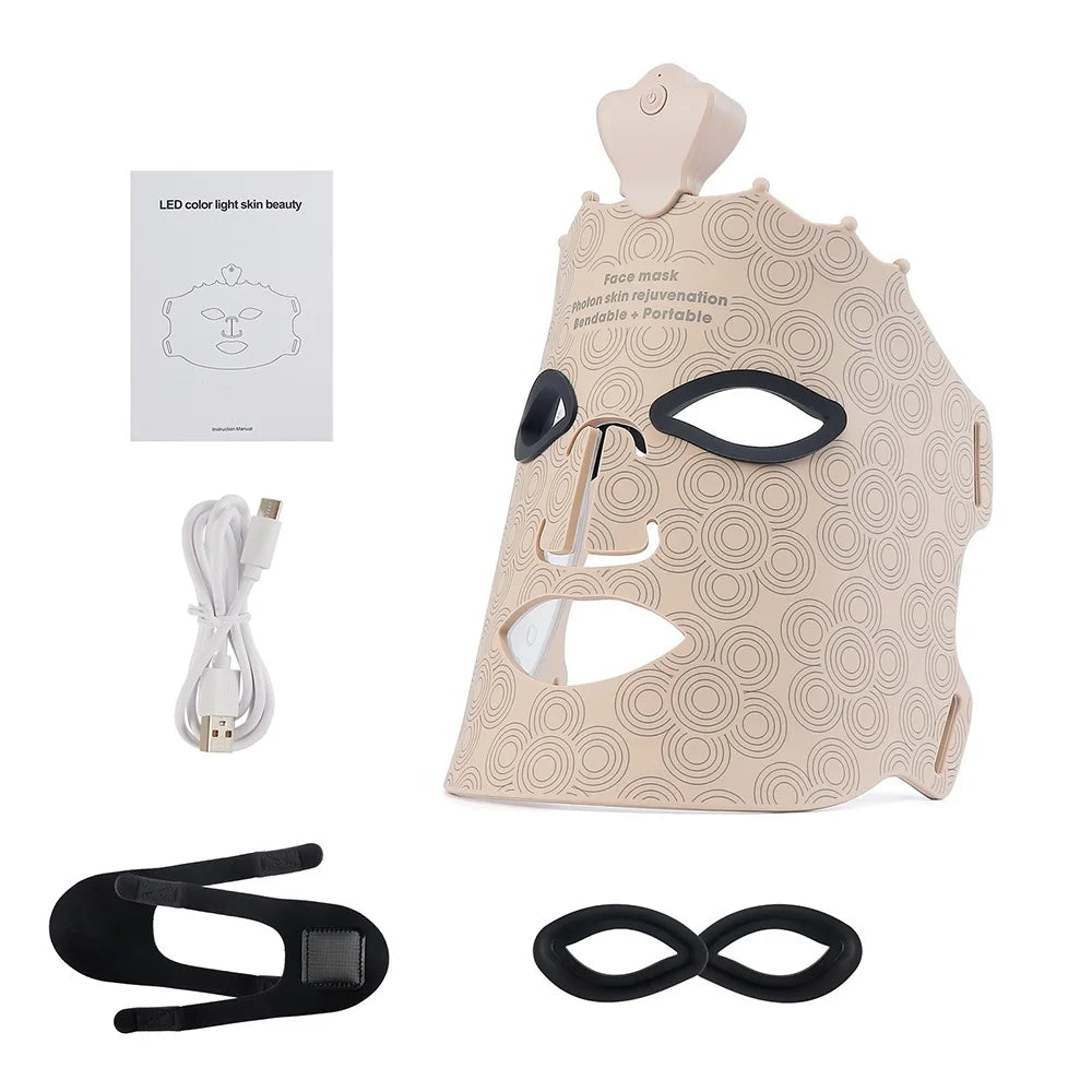 7 Colors Photon Silicone Face LED Mask