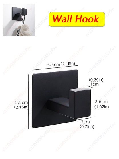 1-5PCS Towel Holder Bathroom Towel Bar Hanger