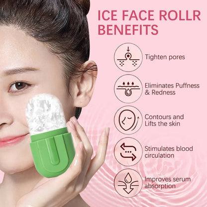 Ice Face Roller Silicone Face Lifting Contouring Tools