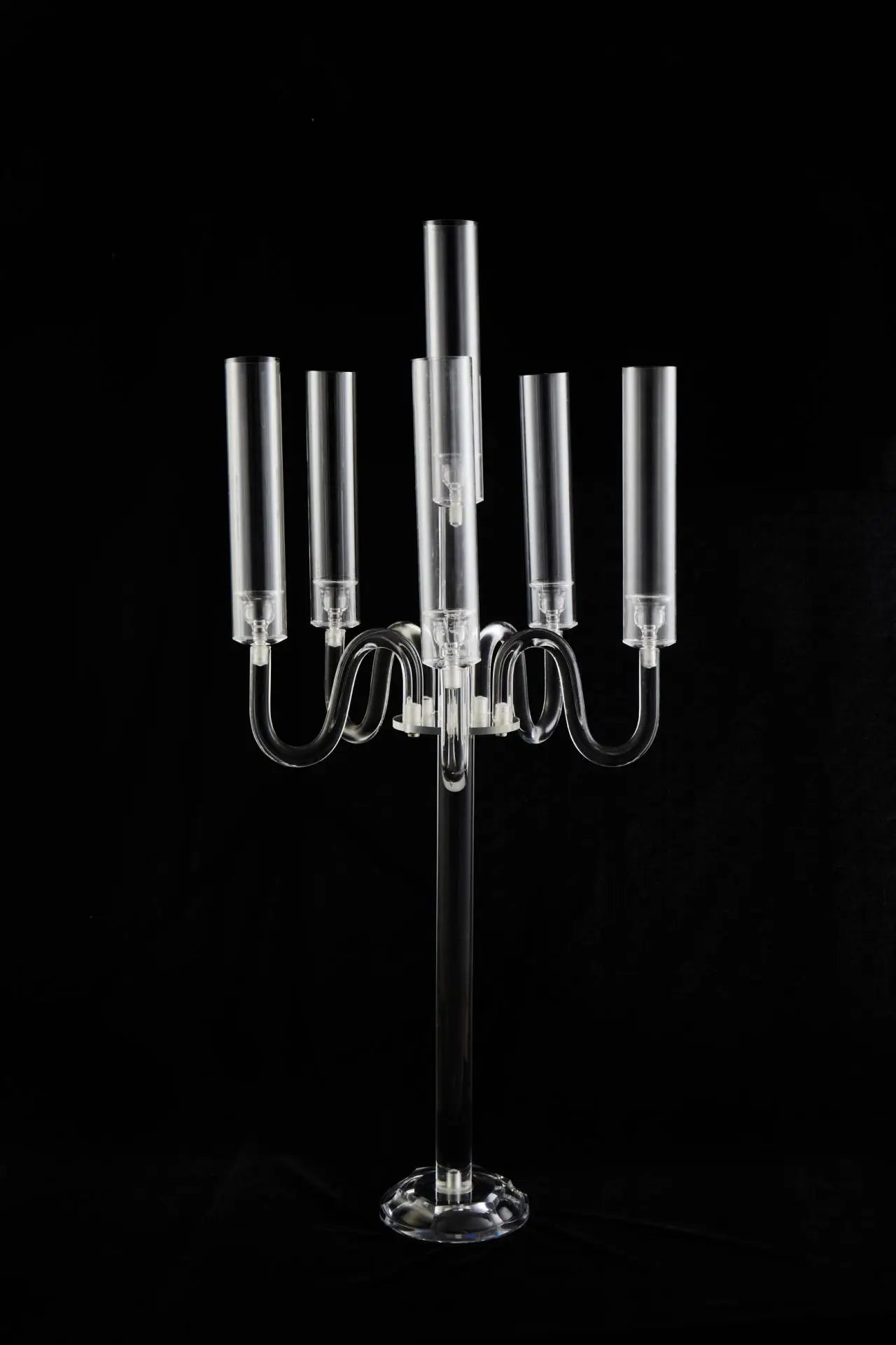 1 PCS 5 Arms Candelabra Acrylic Candle Holders