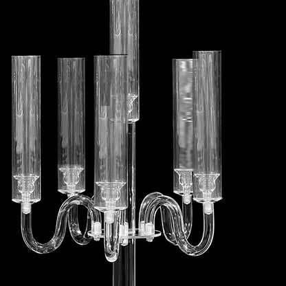 1 PCS 5 Arms Candelabra Acrylic Candle Holders
