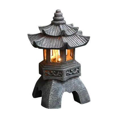 Decoration Zen Ornaments Solar Powered Tower