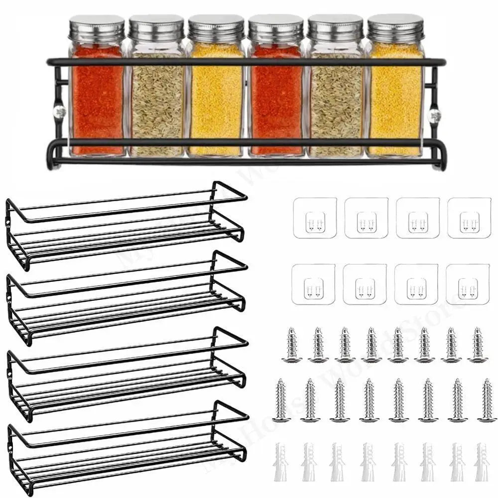 Kitchen Organizer Metal Hanging Spice Racks