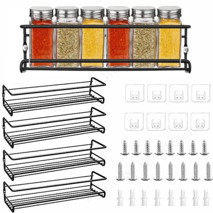 Kitchen Organizer Metal Hanging Spice Racks