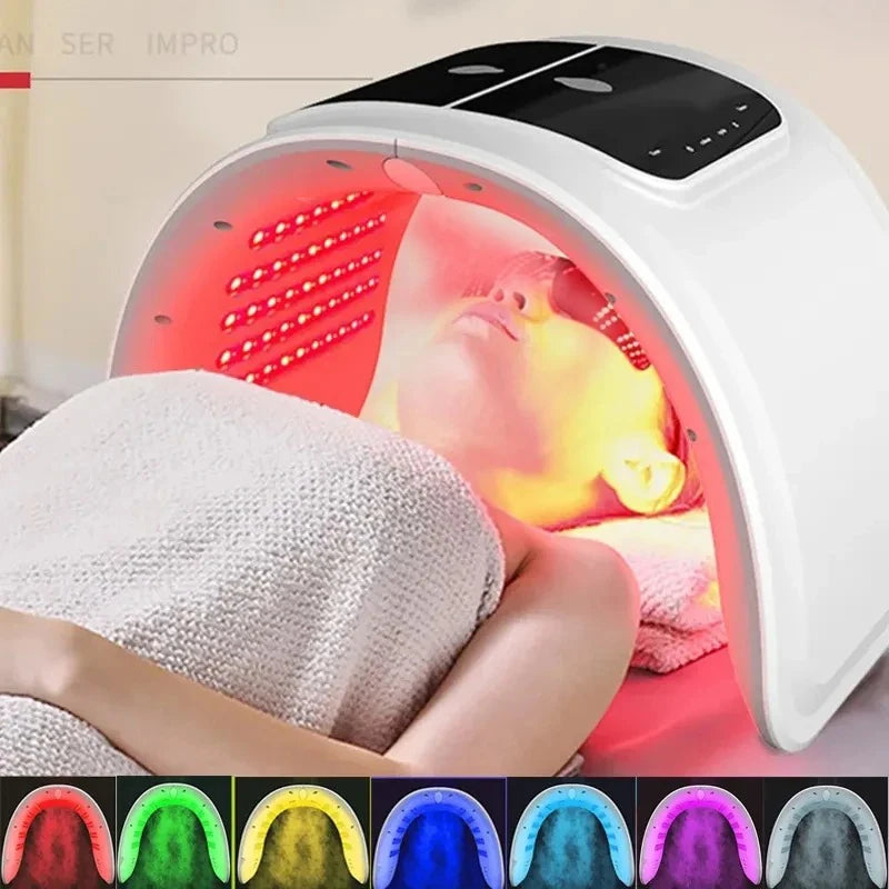 7 Colors LED Face Mask PDT Equipment SPA Facial Spray