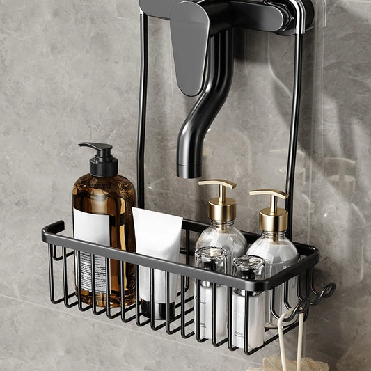 Convenient Toilet Shower Rack with No Drilling Installation