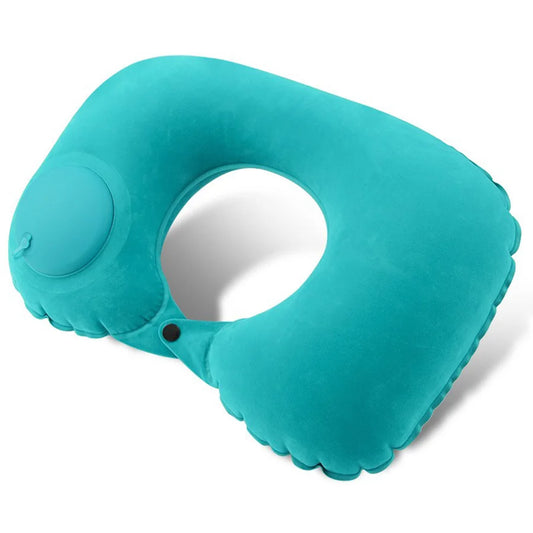 1pc U-Shaped Auto-Inflate Neck Pillow