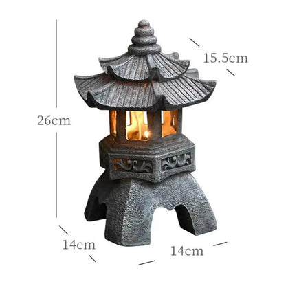 Decoration Zen Ornaments Solar Powered Tower