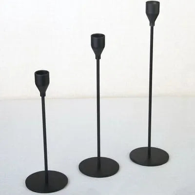 3Pcs/Set Chinese Style Metal Candle Holders