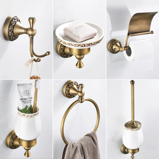 Bathroom Accessories Antique Bronze Towel Shelf