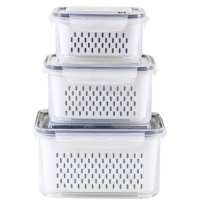 3Pack Fridge Food Storage Container Set