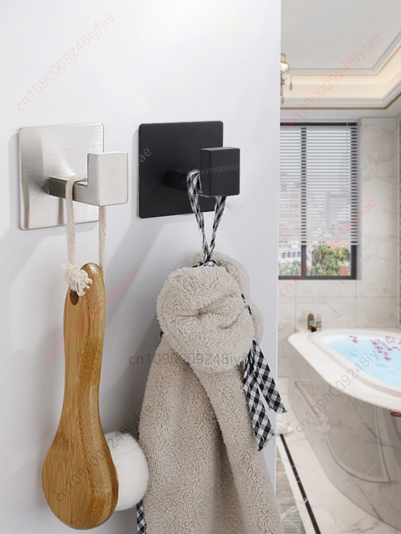 1-5PCS Towel Holder Bathroom Towel Bar Hanger