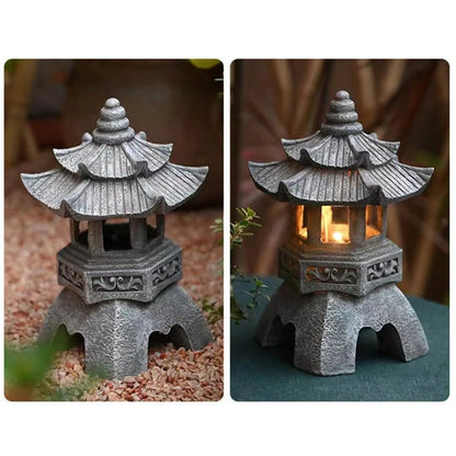 Decoration Zen Ornaments Solar Powered Tower
