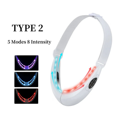 Face Lifting Device Red Light Skin Rejuvenation V Face Massager