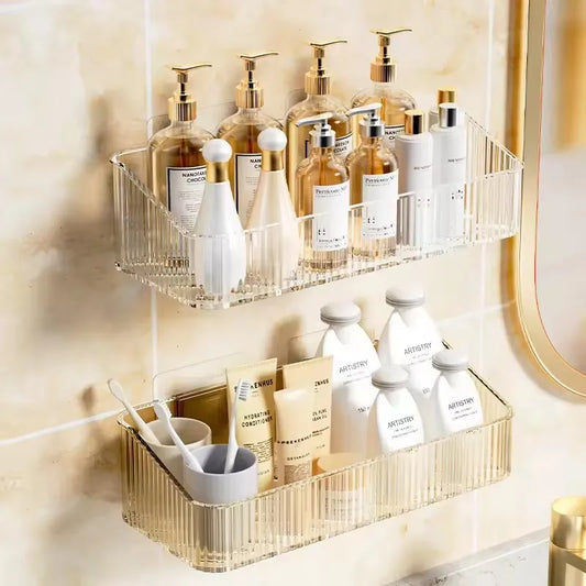 Corner Wall Mounted Cosmetics Storage Rack