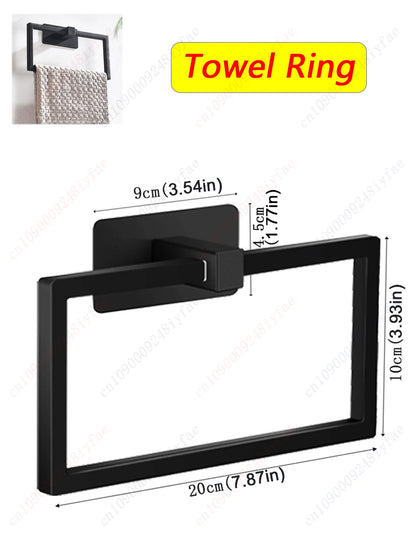 1-5PCS Towel Holder Bathroom Towel Bar Hanger