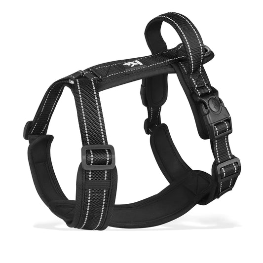 Anti-Escape Dog Harness with Handle Reflective Nylon Dog Harness