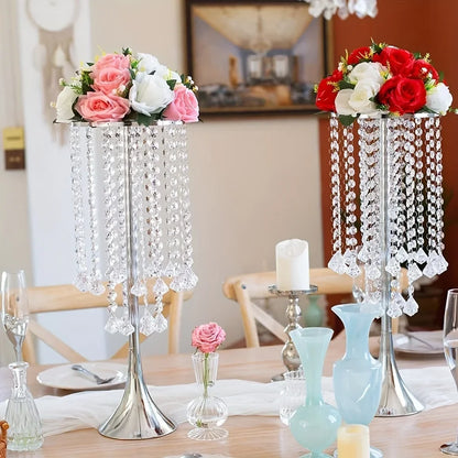 2-piece Acrylic Hanging Bead Flower Stand