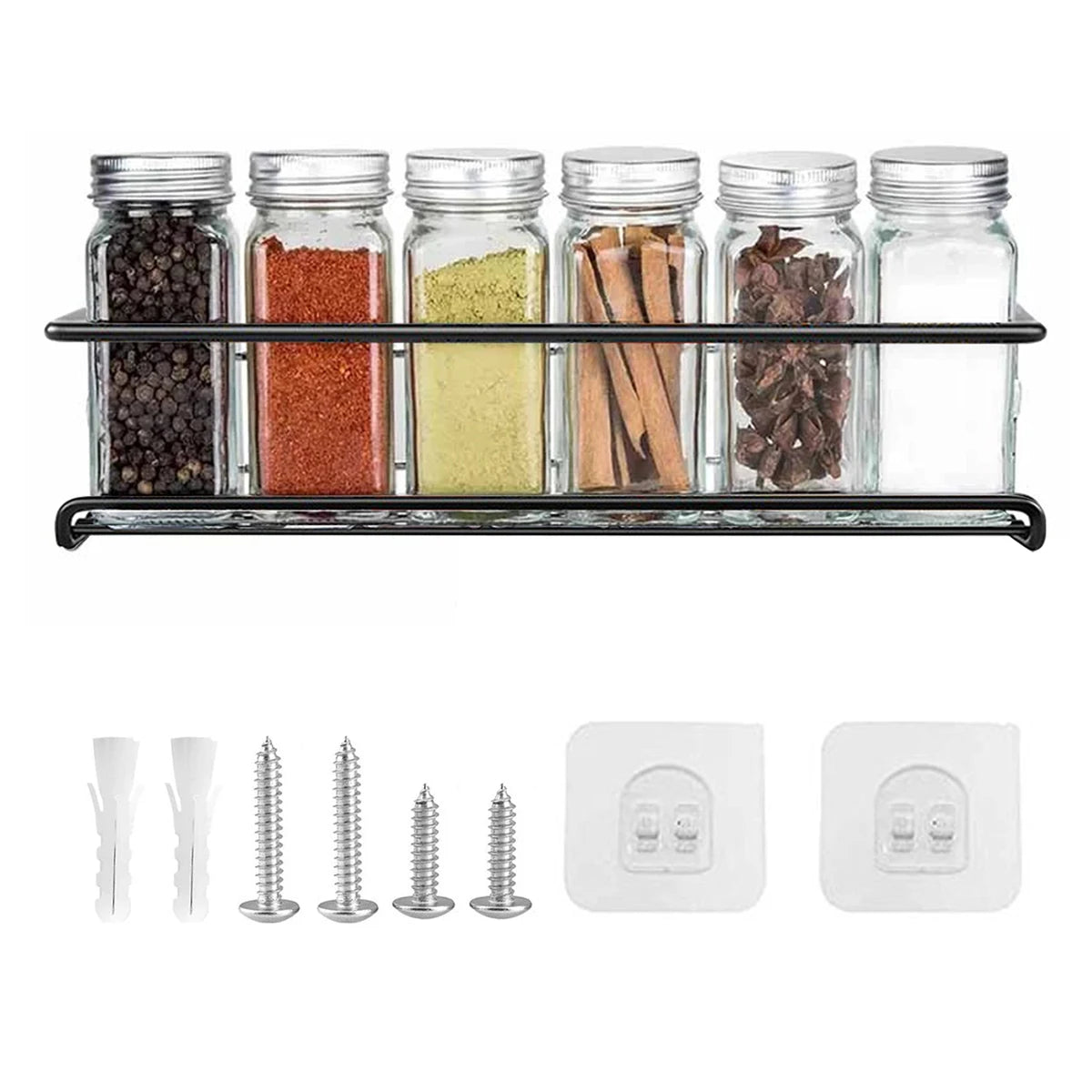 Kitchen Organizer Metal Hanging Spice Racks