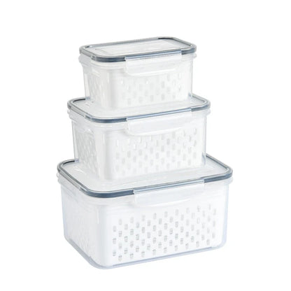 3Pack Fridge Food Storage Container Set