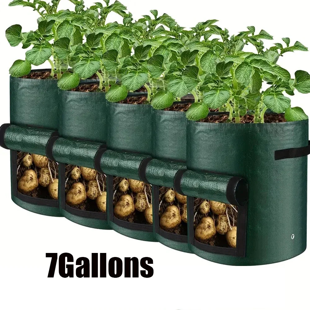 5PCs Garden Supplies Vegetable Plant Grow Bag