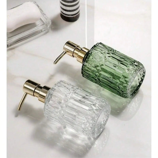 Glass  Soap Dispenser Refillable Pump Bottle