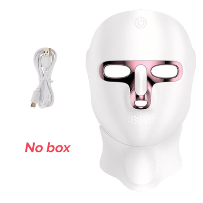 7 Colors LED Face Neck Mask Rechargeable