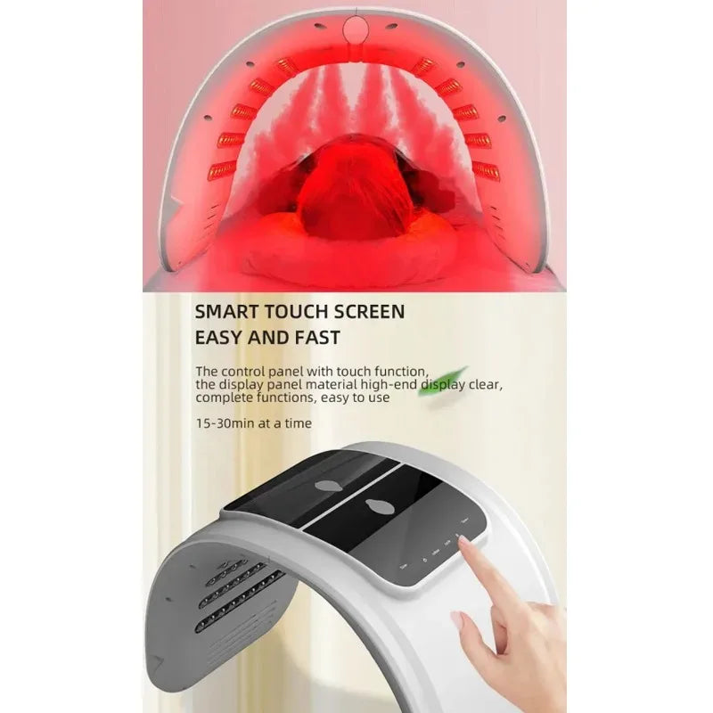 7 Colors LED Face Mask PDT Equipment SPA Facial Spray