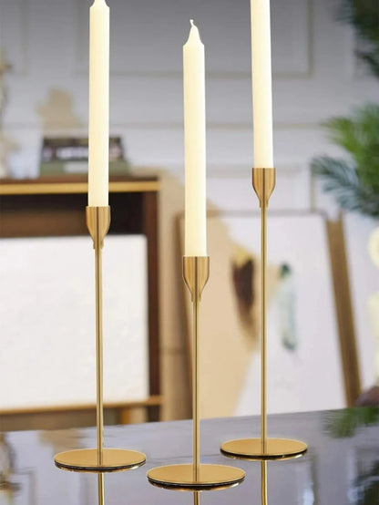 3Pcs/Set Chinese Style Metal Candle Holders