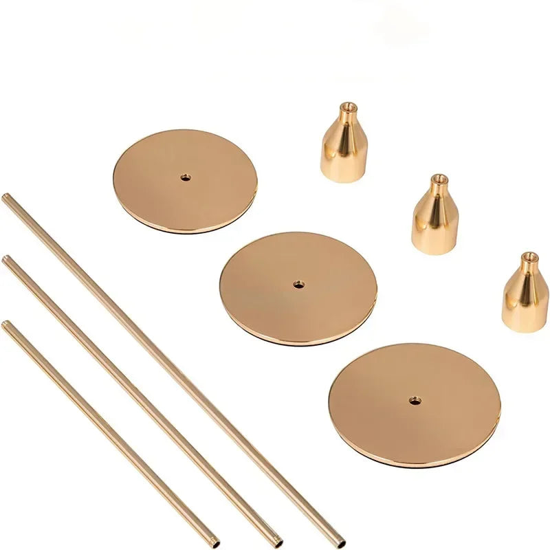 3Pcs/Set Chinese Style Metal Candle Holders