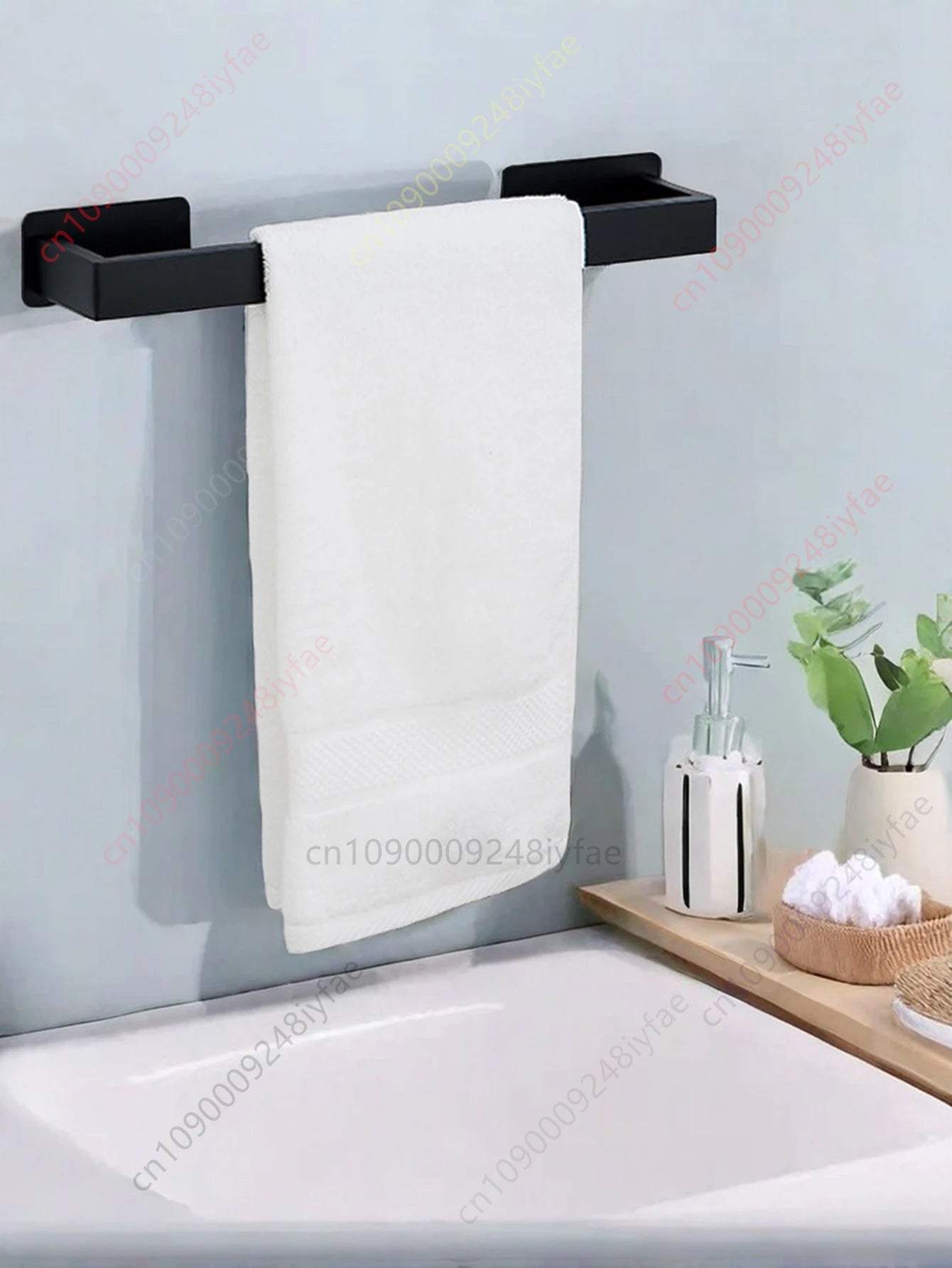 1-5PCS Towel Holder Bathroom Towel Bar Hanger